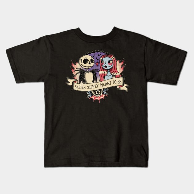 Old school nightmare Kids T-Shirt by paulagarcia